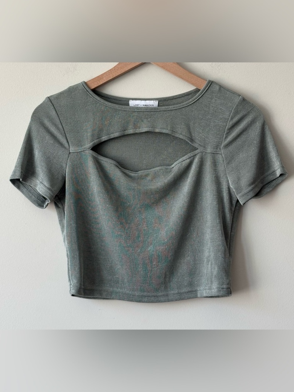 Lost + Wander Cutout Wild Sage Top
